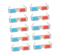 VALICLUD 50 Piezas Gafas Anaglifo de Cartón y Azul Paquete de Unidades para Películas y DVDs Ligeras y Portátiles para Diario