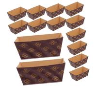 VALICLUD 50 Piezas Molde para Pan Antiadherente Resistente al Calor Rectángulo Pequeño Unidades para Repostería y Tartas