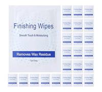 VALICLUD 50 piezas Toallitas Limpiadoras de Aceite para Depilación Unidades Individuales Fórmula Suave para Piel Sensible Uso Único para Eliminar Restos de Cera Corporal Después Depilación