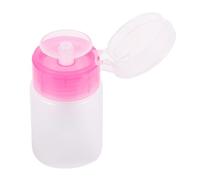 VALICLUD 500 Piezas Removedoras de Esmalte de Uñas Desechables Pelusa con Botella Dosificadora de Rosa para Manicura Casa y Salón