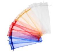 VALICLUD 50piezas Bolsas de Organza con Cordón para Abanicos Bolsa para Envoltura de Abanicos Obsequio para Festivales Bodas Fiestas Dulces Envolturas y Suministros para Fiestas