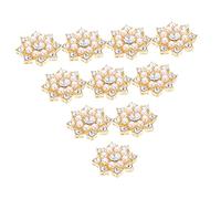 VALICLUD 50piezas Delicados De Perlas De Cristal Accesorios De Bricolaje Para Cadenas De Bolsos Colgantes Duraderos Accesorios Creativos De Bricolaje Para Decoración De Pinzas Cabello