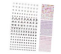 VALICLUD 5hojas Pegatinas Faciales Navideñas De Gemas Autoadhesivas De Resina Brillantes Para Hacer Tú Mismo Decoración De Cara Para Fiestas y Manualidades Creativas