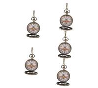 VALICLUD 5piezas Antique Alloy Pocket Watch Reloj De Bolsillo Vintage Diseño De Abeja Colgante Decorativo De Cuarzo para Hombres y Mujeres para Cumpleaños y Festividades