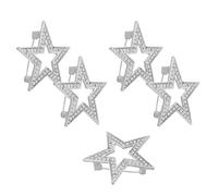 VALICLUD 5piezas Broche de Estrella con Circonitas Pin para Camisas Trajes Abrigos Accesorios de Joyería para Fiestas y Eventos Especiales