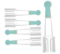 VALICLUD 5piezas Cabeza de Cuchara para Oreja Transparente de PC Tapones de Repuesto para Limpieza de Oídos Accesorio para Remover Cerumen Caja