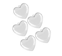 VALICLUD 5piezas Caja Decorativa Forma De Bola De Adornos De Corazón Transparentes Relleno Para Manualidades Para Decoración De San Valentín