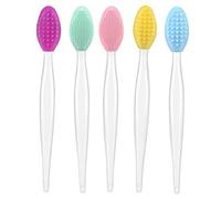 VALICLUD 5Piezas Cepillos Exfoliantes de Silicona Doble Eliminar y Absorción de Hidratantes Colores