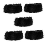 VALICLUD 5piezas Diadema De Pelo De Piel Sintética Para Mujeres Calentador De Orejas Cálido y Confortable Accesorio De Moda Para Invierno Para Combinar Abrigos y Suéteres