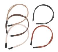 VALICLUD 5piezas Diademas De Cuero Para Mujer Finas Color Oscuro Accesorios Cabello Para Diario Especiales