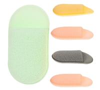 VALICLUD 5piezas Esponjas Faciales Limpiadoras Reutilizables Esponjas De Maquillaje Rostro Discos Exfoliantes Para Limpieza Facial Casa