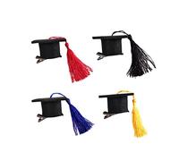 VALICLUD 5piezas Horquilla De Sombrero De Pasador Doctoral Para Fiesta De Graduación Cabello De Doctorado Para Ceremonias Académicas De Adultos y Color Amarillo