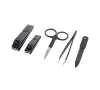 VALICLUD 5piezas Kit Uñas Tijeras Inoxidable Cortauñas Profesional Recortador De Pedicura Herramienta Portátil Estuche