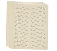 VALICLUD 5piezas Pieles de Práctica para Cejas Piel de Silicona Profesional para Entrenamiento de Tatuajes Láminas de Piel para Practicar Tatuajes Salón