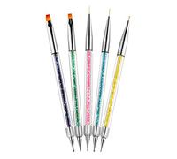 VALICLUD 5piezas Pluma Perforadora Para Arte De Uñas Bolígrafo Para Manicura y Decoración De Bolígrafo Para Pintar y Dibujar Uñas