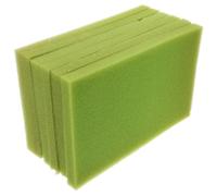 VALICLUD 6 Almohadillas de Esponja Filtrante Gruesa para Acuario y Estanque Material de Filtro Biológico Reutilizable Tamaño Grande Verde Láminas Recortables para Purificación de Agua