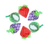 VALICLUD 6 Bolsas de Compras Plegables Forma de Fruta, de Nailon y Ligero, Reutilizables para Retail Shopping y Take out Bags Varios Estilos