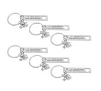 VALICLUD 6 Llaveros Metálicos para Inauguración de Casa 2026 Llaveros Pequeños Forma de Casa Set de Colgantes para Mochila y Bolso Recuerdo para Nuevas Aventuras Hogar