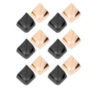 VALICLUD 6 Pares de Protectores de Tacón Alto Metálicos Resistentes al Desgaste, Funda Protectora Invisible para Punta y Talón de Zapatos Puntiagudos en Color Dorado y Gris, Uso Cómodo