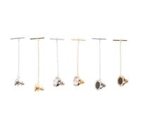 VALICLUD 6 Piezas Alfiler de Cobre para Prenda Masculina con Diseño Redondo, Accesorio Elegante y Profesional que Previene Movimientos Indeseados para Uso Diario y Oficina