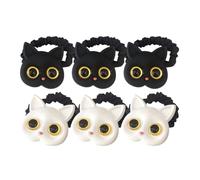 VALICLUD 6 Piezas Banda De Goma Atada a Diadema Mascota Lazos Para El Cabello De Las Niñas Titulares De De Caballo Mini Elásticos Poseedor Aseo Chicas Lazos De Resina