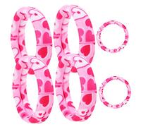 VALICLUD 6 Piezas Coleteros Elásticos para Niñas y Mujeres de Hair Rope y Sujetadores de Ajustables y Resistentes para Peinados