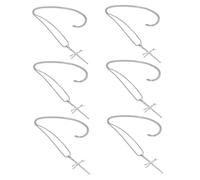 VALICLUD 6 Piezas Collares de para Hombre Acero Inoxidable Colgantes Religiosos de Fe Diseño Ligero y Cómodo para Diario Joyería Sencilla Plata para Estilo Urbano y Casual