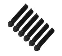 VALICLUD 6 Piezas Cremallera a Prueba De Tiradores De Cremallera De Bloqueo Repuestos De Cremalleras Lengüeta De Repuesto para Tirador De Cremallera Black Nylon
