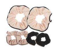 VALICLUD 6 Piezas Cuerda Cabello Extra Grande de Tela Coleteros para Cabello Grueso para Estilos Casuales Moda para Mujeres y Niñas