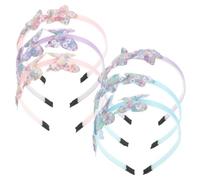 VALICLUD 6 Piezas diadema de con lentejuelas cabello diadema de brillo chicas pequeño Diadilla dulces diademas para mujeres diademas de cumpleaños tela