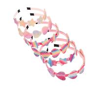 VALICLUD 6 piezas Diademas Niña con Lentejuelas Forma de Estrella de Unidades Coloridas Diseño Degradado Arcoíris para Niñas Accesorios Ligeros y Cómodos para Fiestas y Banquetes