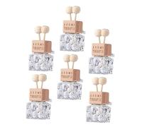 VALICLUD 6 Piezas Frascos Vacíos Para Perfume Rejilla De Ventilación Para Aceites Esenciales De Coche Frascos De Fragancia Vacío Difusor De Aroma Para Coche