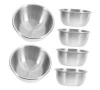 VALICLUD 6 Piezas Pequeños Recipientes de Salsa Inoxidable Tazones para Condimentos y Salsas Contenedores Duraderos y Seguros para Cocina y Restaurantes Diámetro