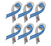 VALICLUD 6 Piezas Pin Diseño Único de Aleación de Zinc Azul, Ligero Promover la Unidad en Diabetes, Adecuado para Uso Diario y Ocasiones Casuales