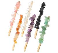 VALICLUD 6 Piezas Pinzas Gemas Naturales de Horquillas para Mujeres y Niñas Accesorios Chic para Sección