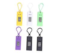 VALICLUD 6 Piezas Reloj Digital de Bolsillo Electrónico con Llavero Diseño Compacto y Resistente para Estudiantes Color Aleatorio Color Aleatorio