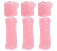 VALICLUD 6 Rulos Cabello de Vellón Rosa sin Calor para Dormir, Rizador Temporal de Pelo sin Daño, Material Sintético, Adecuado para Mujeres y Niñas