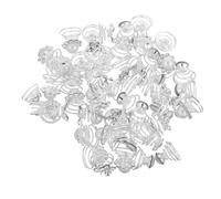 VALICLUD 60 Horquillas Espirales para Cabello Flores Perlas y Gemas de Imitación Set de 60 Piezas en Caja Transparente Accesorios para Bodas Fiestas y Graduaciones para Mujer y Niña