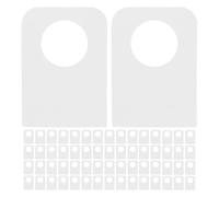 VALICLUD 600 Pestañas Adhesivas Transparentes para Colgar con Agujeros Redondos, Ganchos Autoadhesivos para Pared sin Residuos, Tamaño 23x32x0,3 Mm, Paquete de 600 Piezas para Organización