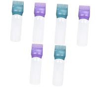 VALICLUD 6piezas Botella de Tinte Cabello Aplicador y Peine Escala Graduada Unidades para Teñir Raíces y Mechones Casa