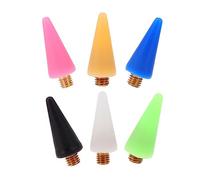 VALICLUD 6piezas Cabezal De Cera Para Bolígrafo Reemplazables Desmontable Para Recoger Gemas De Imitación Accesorio De Bolígrafo Para Uñas Para Trabajos De Punto De Diamante