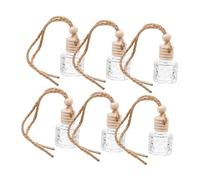 VALICLUD 6piezas Difusores De Aromaterapia Para Coche Botellas De Colgantes De Frasco De Perfume Para Ambientar El Interior Del Vehículo Recipientes Para Recarga De Perfume