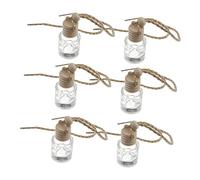 VALICLUD 6piezas Frasco De Perfume Para Coche Vacío Adorno Colgante Para Interior Botellas De Perfume Para Aromaterapia Coche