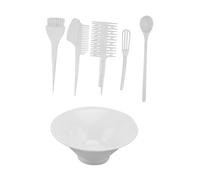 VALICLUD 6piezas Herramientas De Peluquería Kit De Tinte Cabello Cuenco Para Teñir El Cabello Peine y Cepillo Para Profesional Salón o Casa