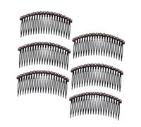 VALICLUD 6piezas Peine Cabello Estilo Francés Vintage Decorativo Gemas De Imitación Para Novia Boda Peinetas Laterales Para Mujer