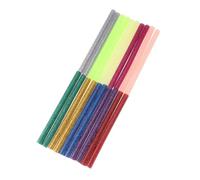 VALICLUD 72 piezas Unidades Barras Adhesivas de Pegamento Termofusible con Purpurina Mini Colores Surtidos para Manualidades DIY Unión Papel Vidrio Plástico Madera Barra EVA