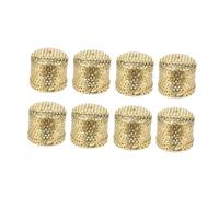 VALICLUD 8 Cajas de Moxibustión de Cobre Dorado sin Humo Red Anticenizas, Diseño Antiescaldaduras y Grosor Reforzado para Terapia Segura y Eficaz