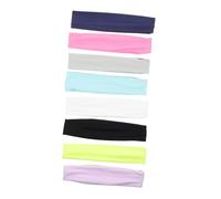 VALICLUD 8 piezas Bandas para Sudor Deportivas Diademas Elásticas Transpirables para Yoga Fitness Running Accesorios Profesionales para Mujer Hombre