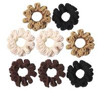 VALICLUD 8 Piezas Coleteros Elásticos para Mujer y Niña Suaves y Resistentes para Peinados Seguros y Cómodos Deporte y Uso Diario