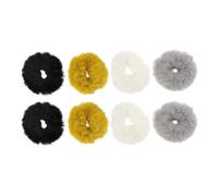 VALICLUD 8 Piezas de Coleteros Esponjosos Cabello, Elásticos y Cómodos al Tacto, Diseño Simple de Felpa para Niñas en Cumpleaños o Recepción Formal